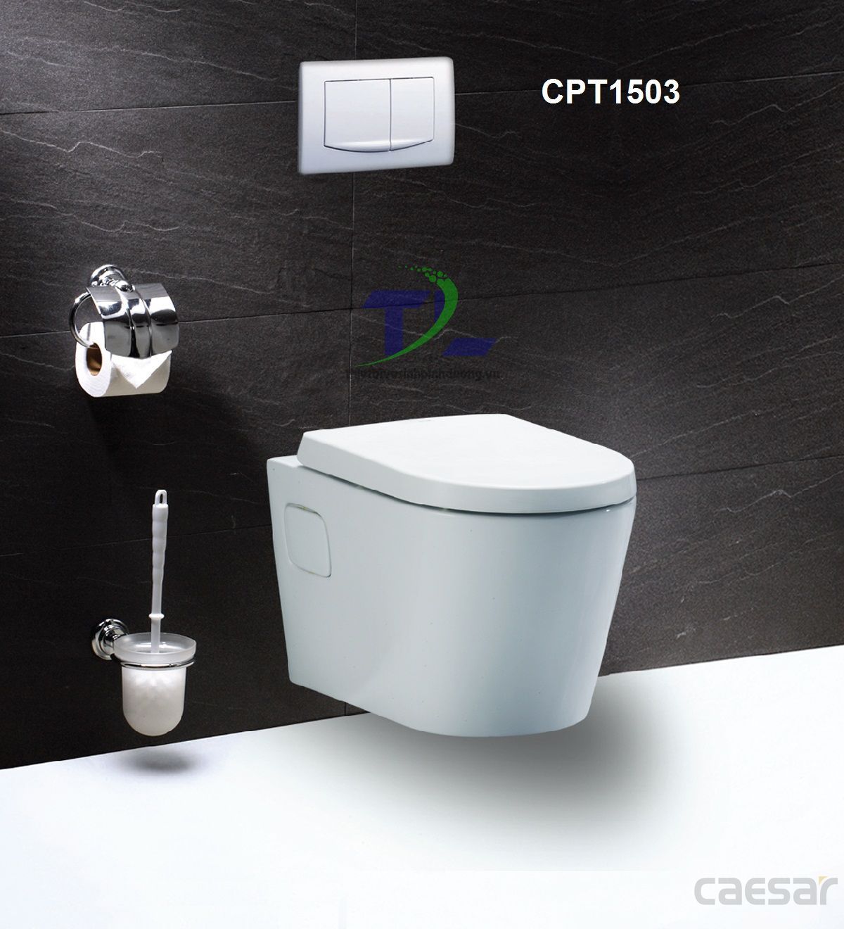 Bồn cầu sứ CAESAR CPT1503